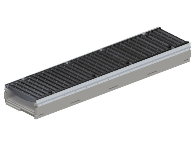 BG-FILCOTEN® pro mini Rinnenkörper mit Edelstahlzarge und Sicherheitsfalz NW 200