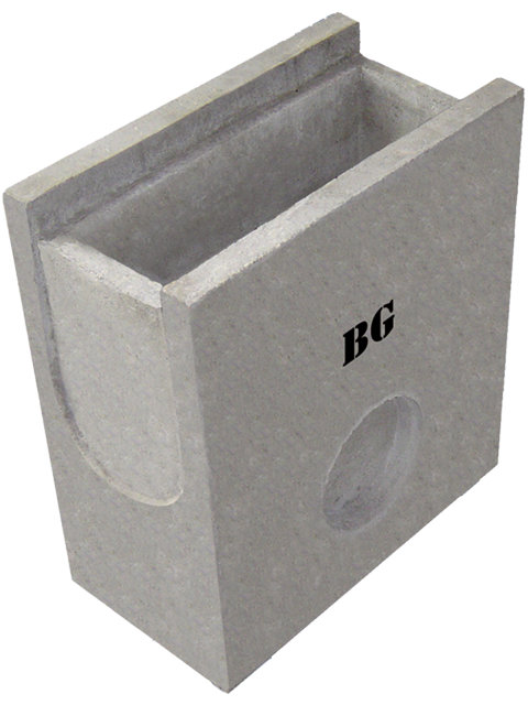 Sinkkasten für Standardrinne NW 100