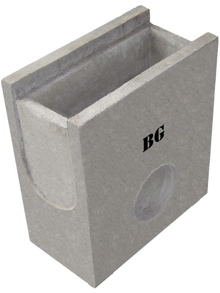 Sinkkasten für Standardrinne NW 100