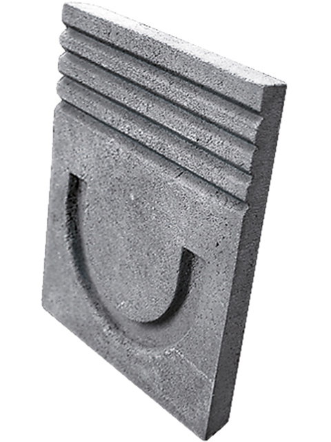 Stirn- und. Endplatte für Standardrinne NW 100