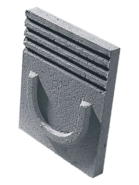 Stirn- und Endplatte für Standardrinne NW 200