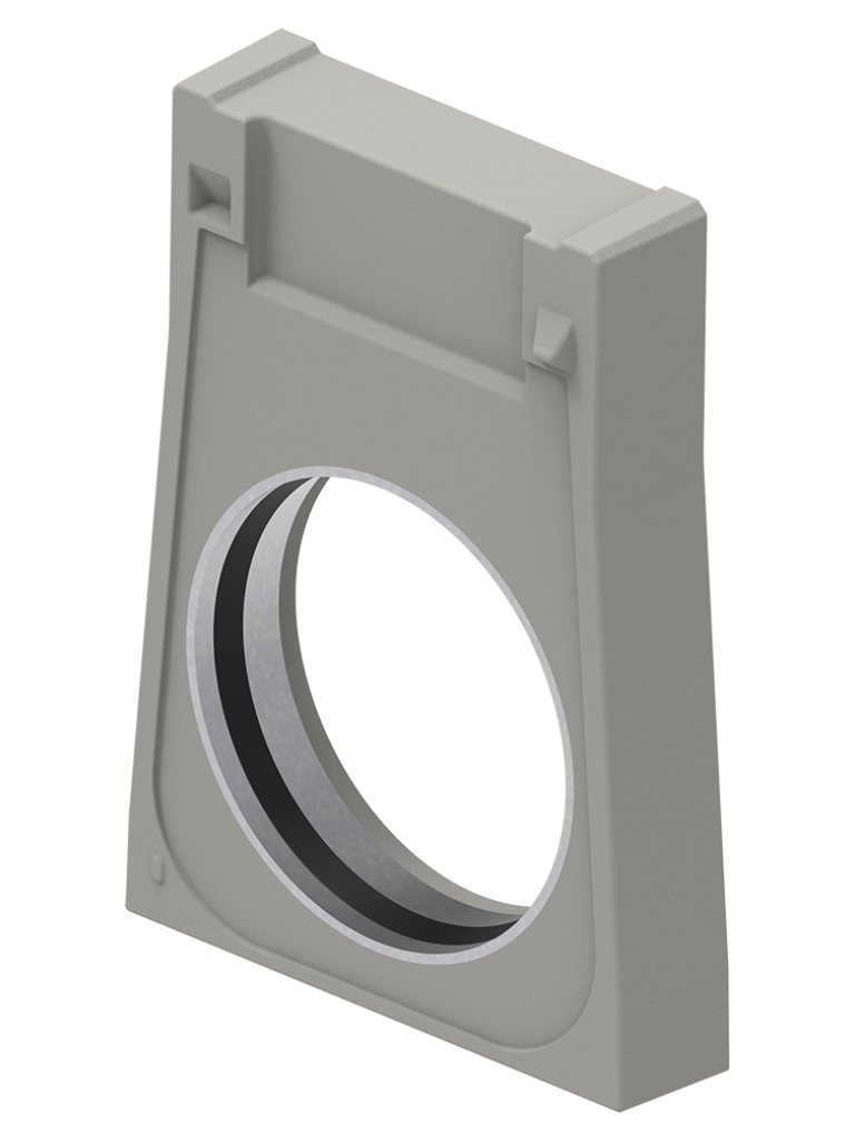 Endplatte mit Ablauf DN 150 für one NW 150