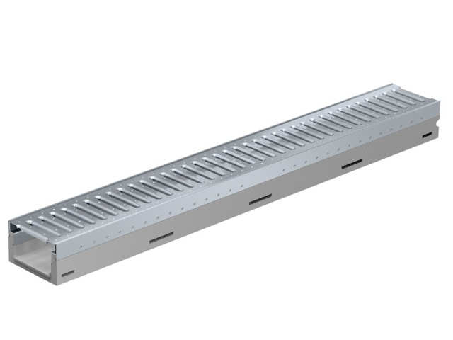 BG-FILCOTEN® tec mini Rinnenkörper mit Edelstahlzarge und Sicherheitsfalz NW 100