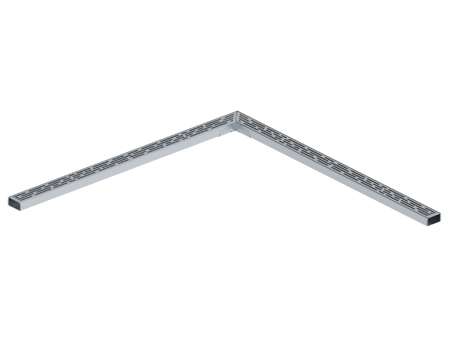 SET, Eckelement Linear mit Gehrungselement links/rechts und Eckverbinder