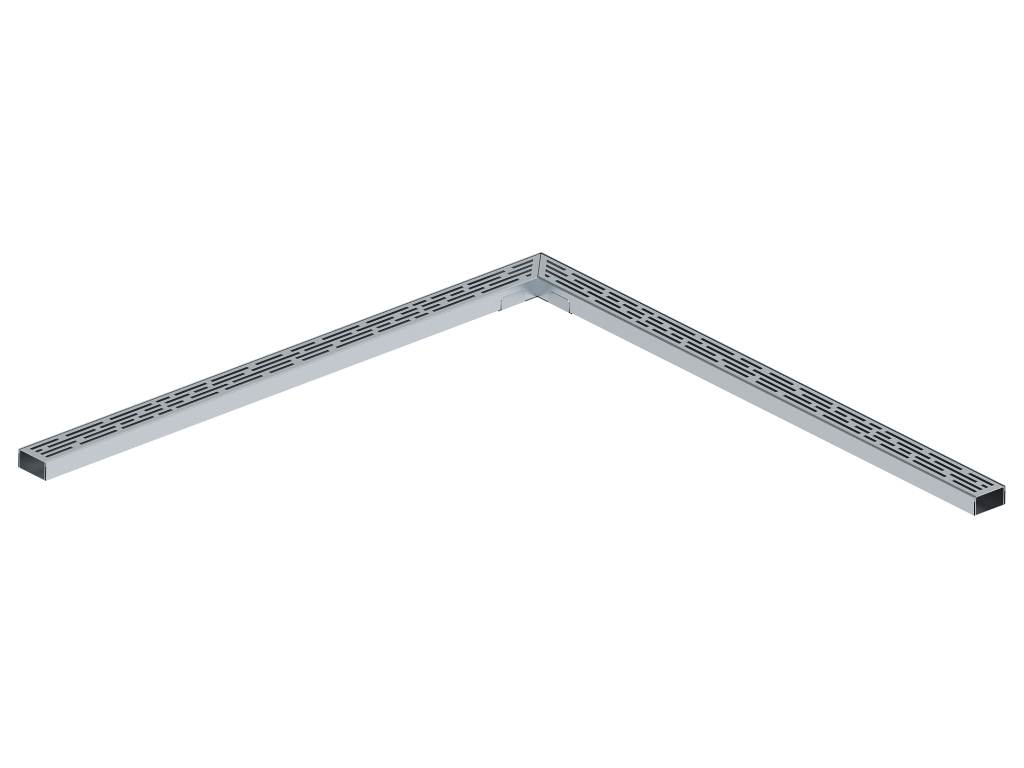 SET, Eckelement Linear mit Gehrungselement links/rechts und Eckverbinder