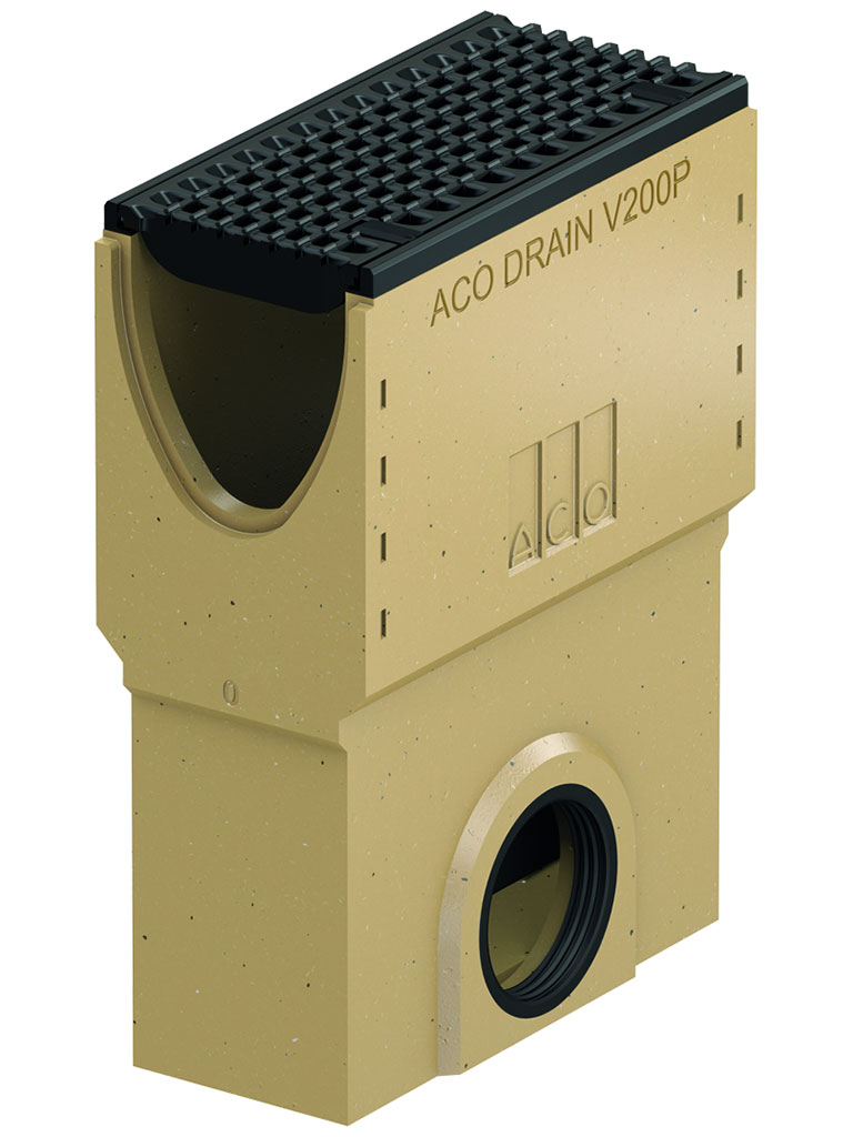 PowerDrain Performance V 200 P Einlaufkästen, Kantenschutz Gusseisen, KTL-beschichtet