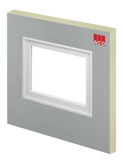 ACO Therm® Block mit integrierter Fensterzarge ohne Flügel