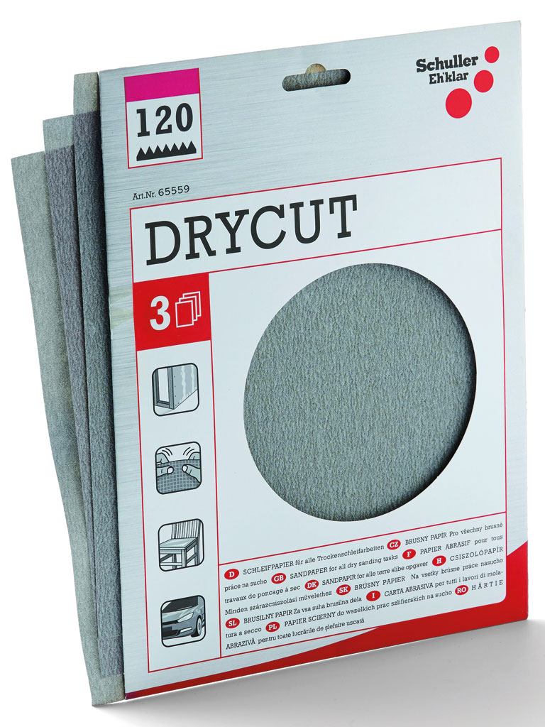 3x Lackschleifpapier, EASYCUT