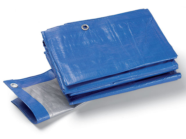 Industrie-Schutzplane 180g, blau/grau