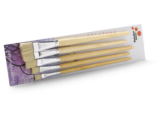 Gussowpinsel-Set kurz 5tlg.