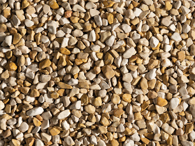 Marmorzierkiesel, Gelb-Beige