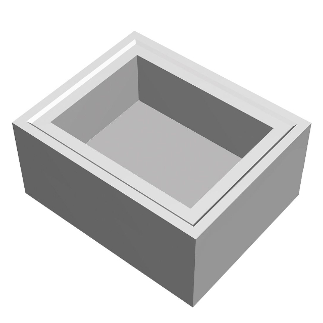 Rechteckschacht 600x800 - Boden