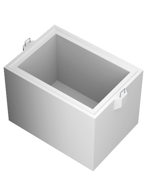 Rechteckschacht 800x1200 - Boden