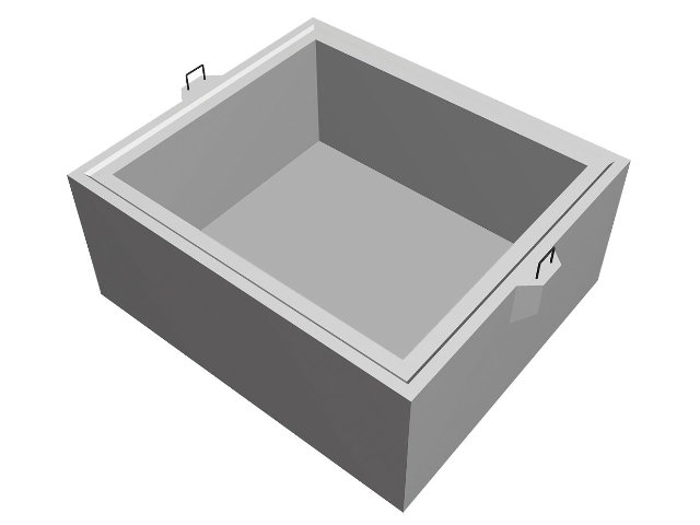 Rechteckschacht 1200x1400 - Boden