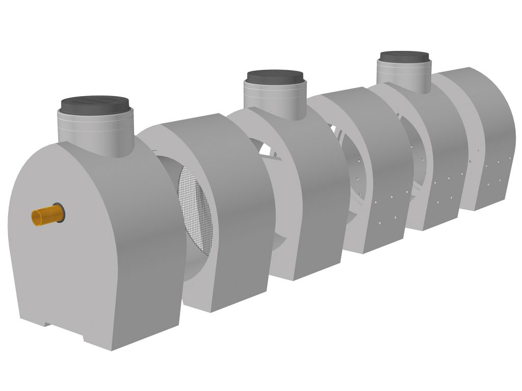 AQUA CLEAN ACLV Linearversickerung - Großlastrohr DN 1500, kreisförmig, wandverstärkt mit Fuß