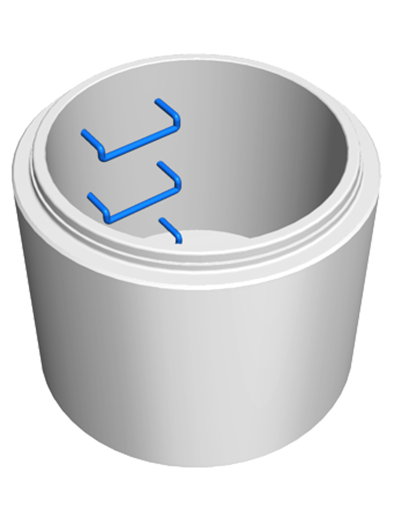 Schacht DN1000 - Schachtboden mit Poly-Alu Bügel