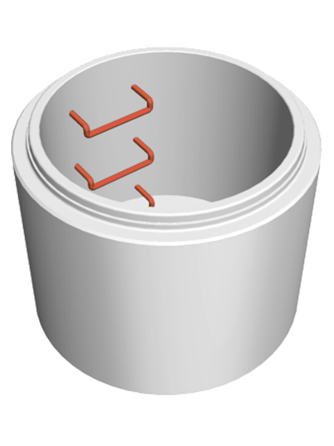 Schacht DN1000 - Schachtboden mit Poly-Niro Bügel