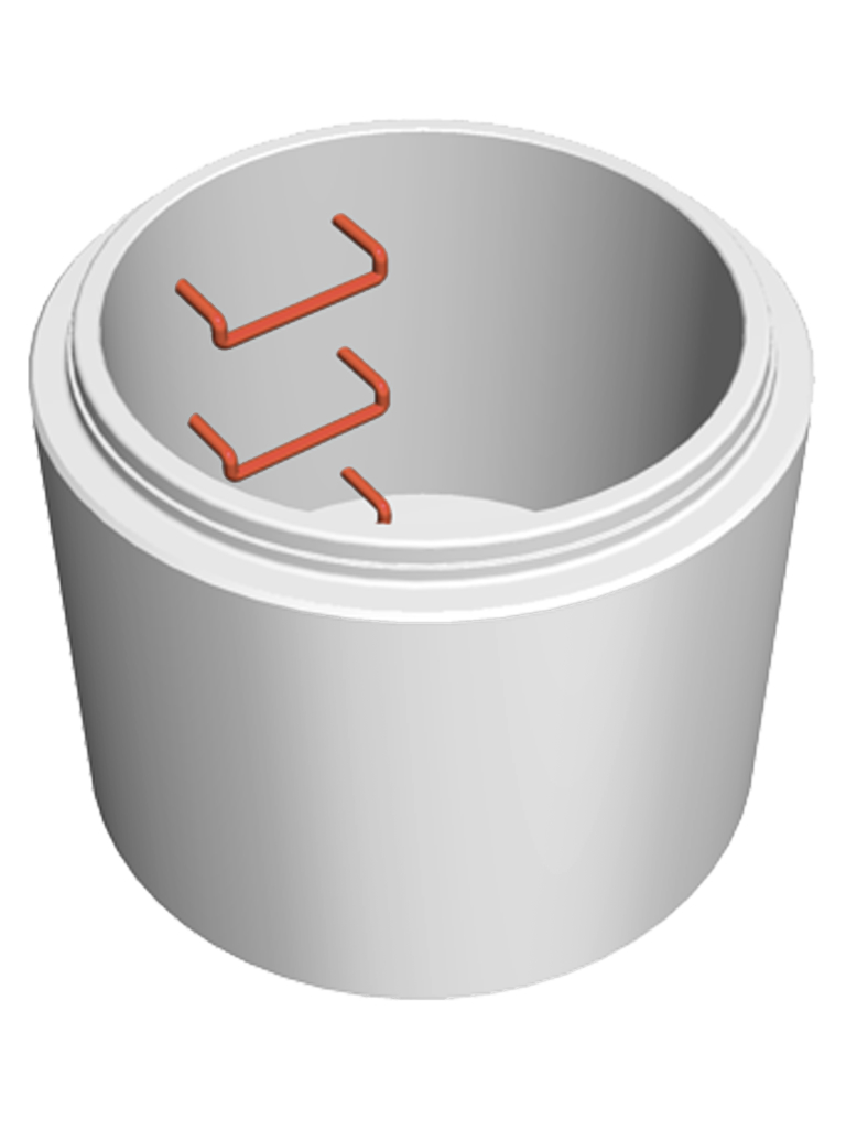 Schacht DN1000 - Schachtboden mit Poly-Niro Bügel