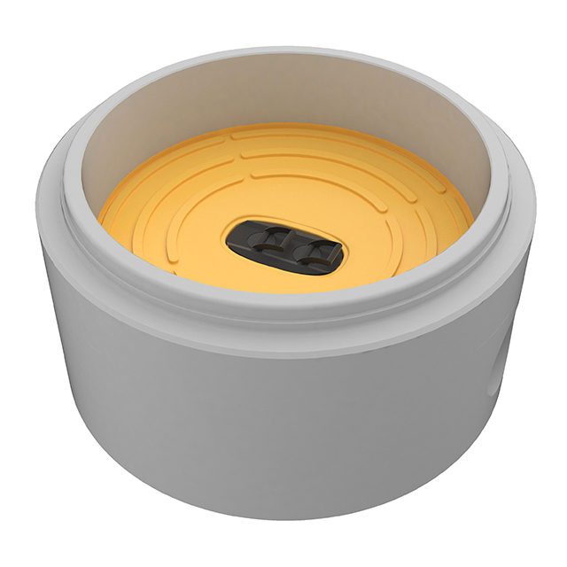 Schachtboden mit PVC-Putzstück