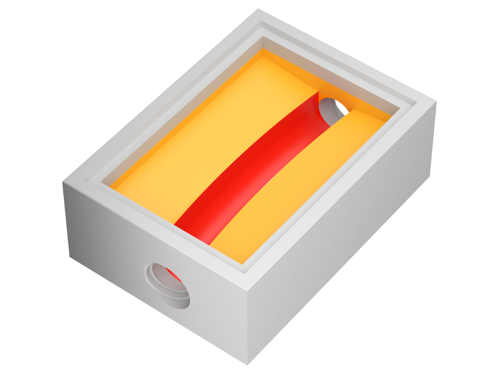 Ausprägungen für Schachtbodenteile 800x1200 - Ausprägung für Hauptgerinne gebogen