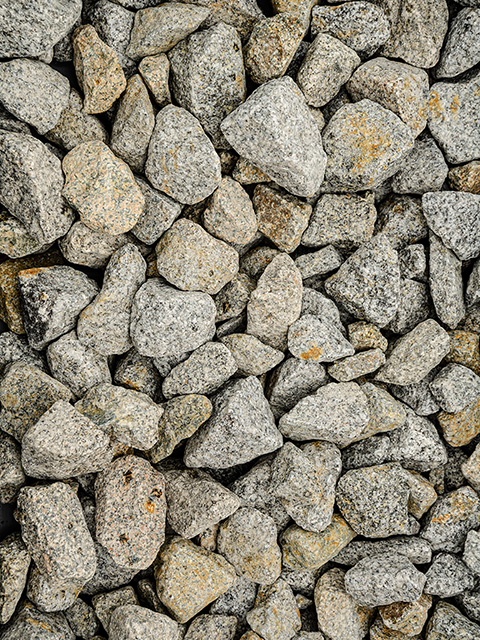 Bruchsteine, anthrazit-weiß