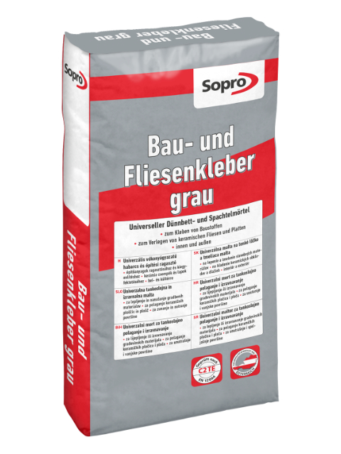 Sopro Bau- und Fliesenkleber grau