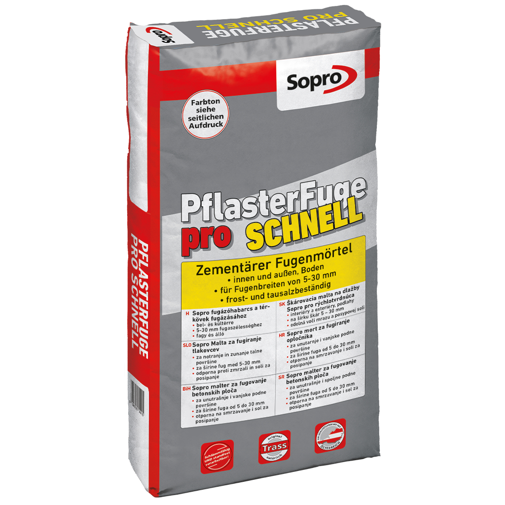 Sopro PflasterFuge pro schnell mit Trass