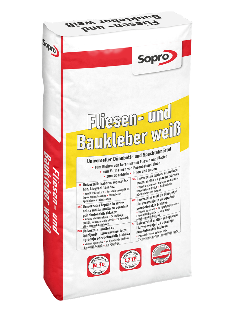 Sopro Fliesen- und Baukleber weiß
