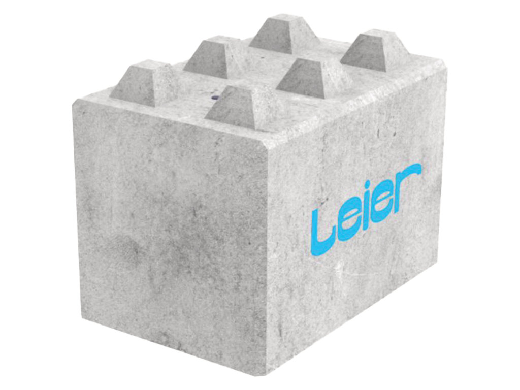 Betonblockstein Halbstein