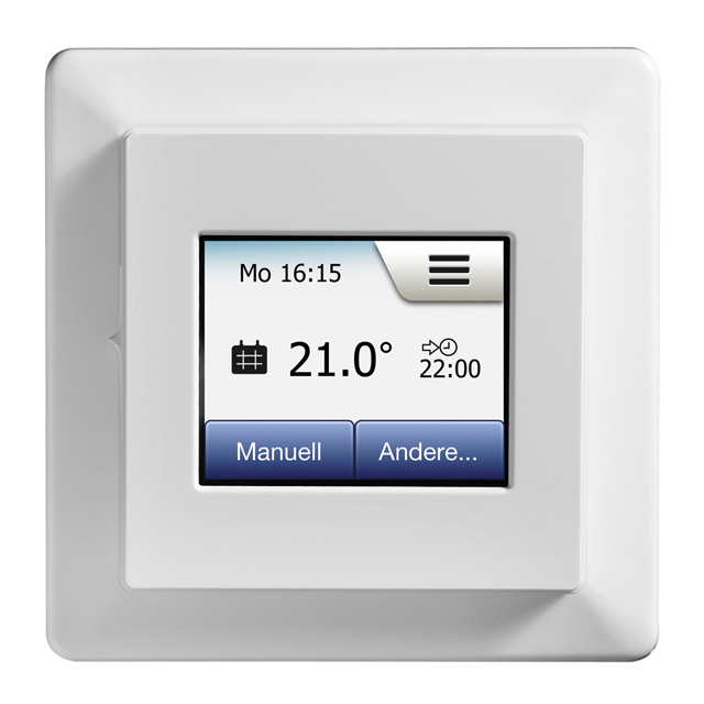 IndorTec® THERM-E TD Touchscreen Thermostat inkl. Bodenfühler