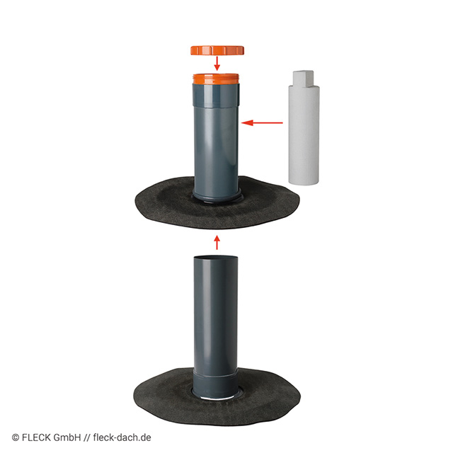 FLECK Kontrollöffnungsschacht DN 125